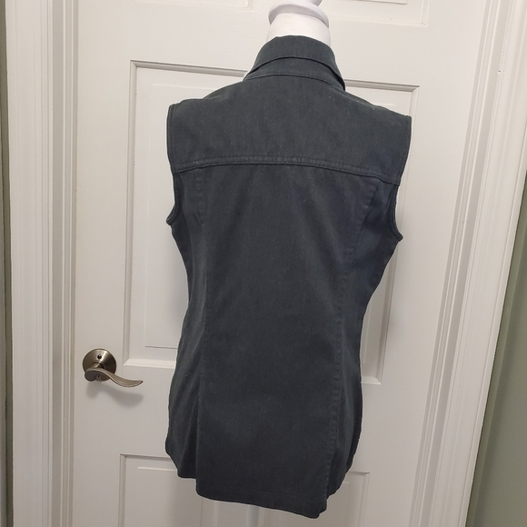 NWT Levi's Red Label Charcoal Gray Women's Vest Size Medium, Casual - Picture 5 of 14